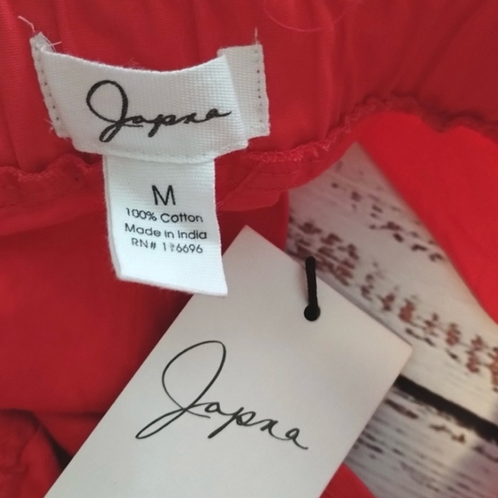 Japna Red Ruffle Crop Top - Picture 6 of 6